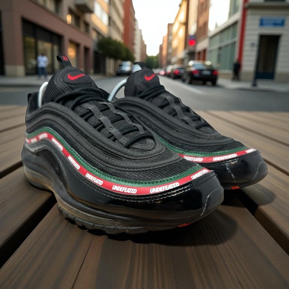 Nike Other - NIKE AIR MAX 97 OG UNDFTD Black Red Green Men's Size 9.5 AJ1986 001 Undefeated